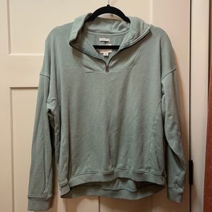 Sage green quarter zip
